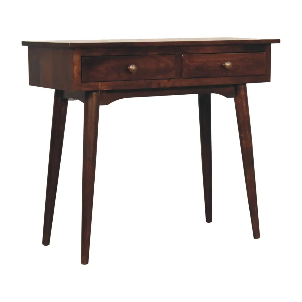 California Walnut Hallway 2 Drawer Console Table - Artisan Furniture - Flyclothing LLC