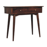California Walnut Hallway 2 Drawer Console Table - Artisan Furniture - Flyclothing LLC
