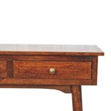 California Walnut Hallway 2 Drawer Console Table - Artisan Furniture - Flyclothing LLC