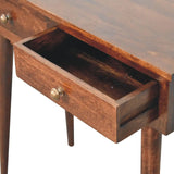 California Walnut Hallway 2 Drawer Console Table - Artisan Furniture - Flyclothing LLC