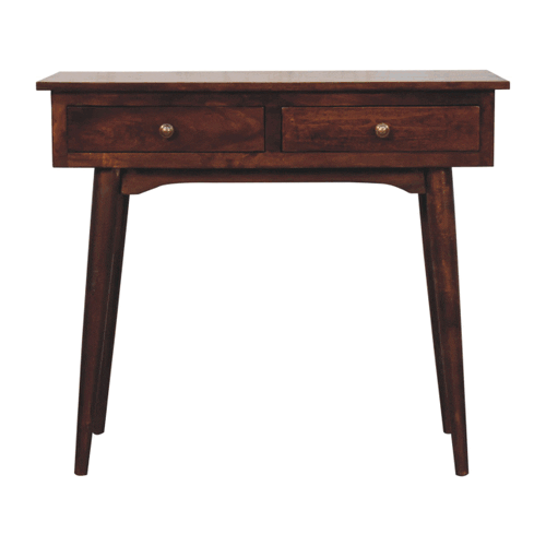 California Walnut Hallway 2 Drawer Console Table - Artisan Furniture - Flyclothing LLC