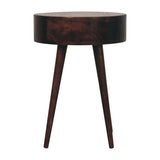 Artisan Furniture Nordic California Walnut Circular Shaped Bedside - Artisan Furniture - Flyclothing LLC