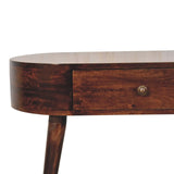 Artisan Furniture Honey Caramel Rounded Small Console Table - Artisan Furniture - Flyclothing LLC