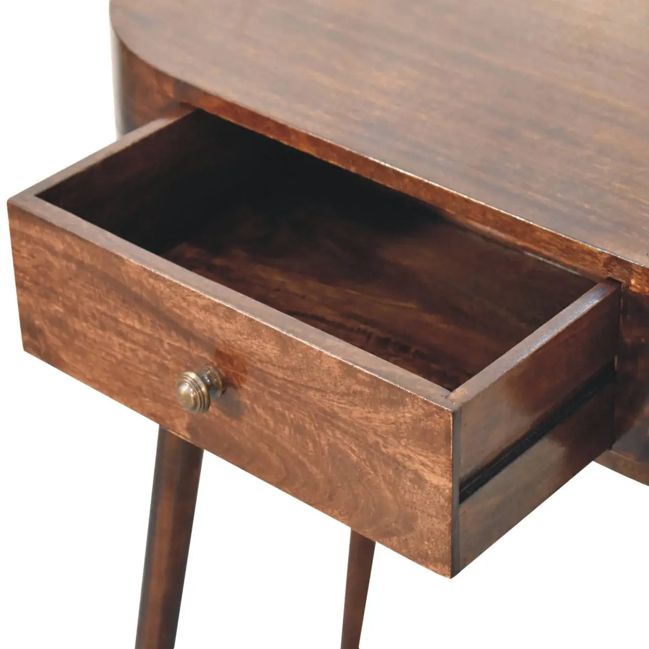Artisan Furniture Honey Caramel Rounded Small Console Table - Artisan Furniture - Flyclothing LLC