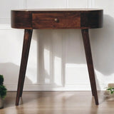 Artisan Furniture Honey Caramel Rounded Small Console Table - Artisan Furniture - Flyclothing LLC