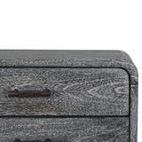 Artisan Furniture Sandblasted Ash Curved Bedside - Artisan Furniture - Flyclothing LLC