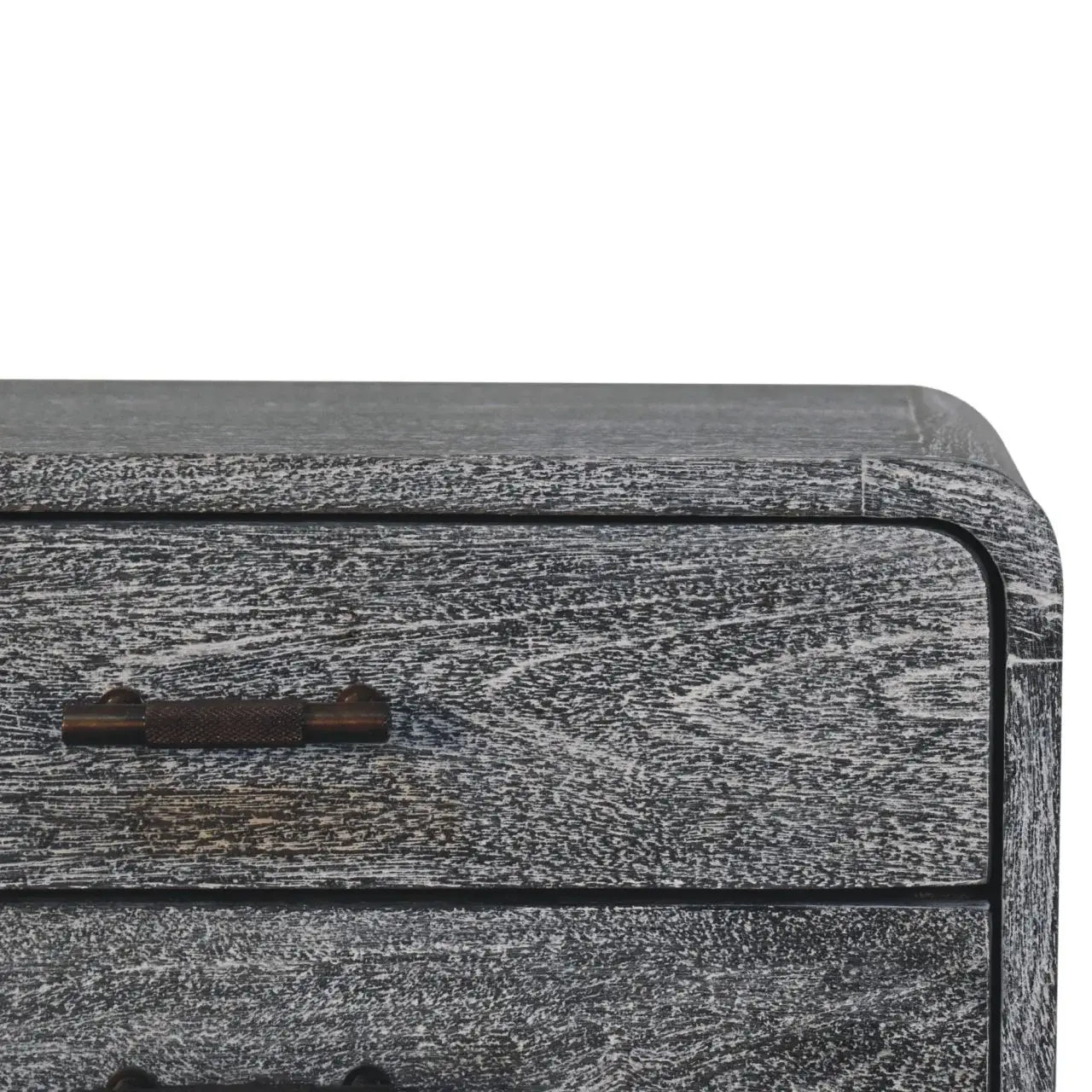 Artisan Furniture Sandblasted Ash Curved Bedside - Artisan Furniture - Flyclothing LLC
