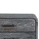 Artisan Furniture Sandblasted Ash Curved Bedside - Artisan Furniture - Flyclothing LLC