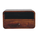 Artisan Large Chestnut Curve Upper Slot Floating Bedside - Artisan Furniture - Flyclothing LLC