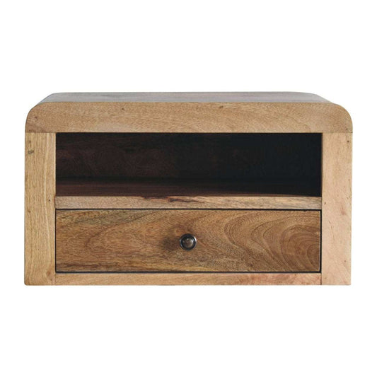 Artisan Chunky Oak-ish Floating Bedside - Artisan Furniture - Flyclothing LLC