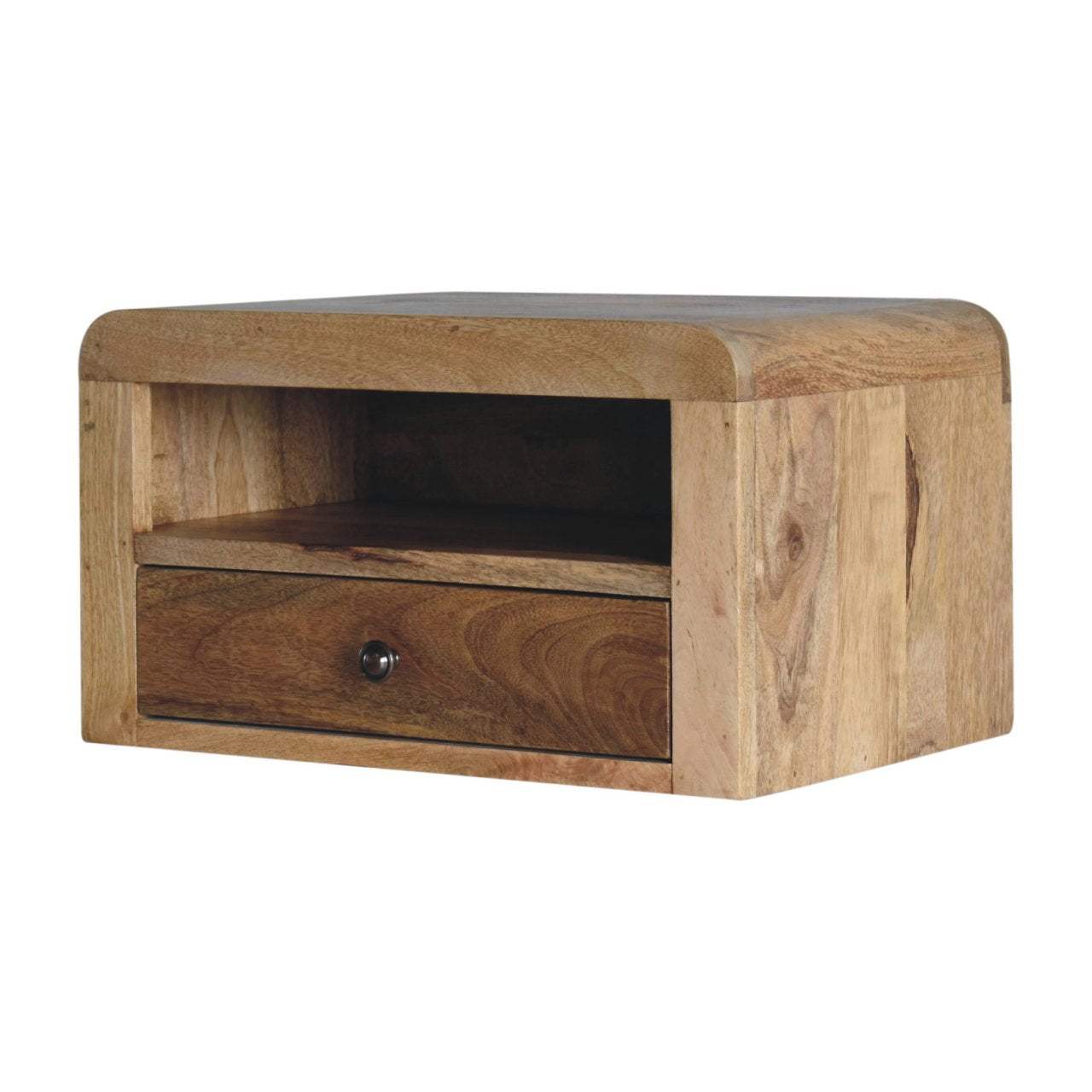 Artisan Chunky Oak-ish Floating Bedside - Artisan Furniture - Flyclothing LLC