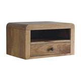 Artisan Chunky Oak-ish Floating Bedside - Artisan Furniture - Flyclothing LLC