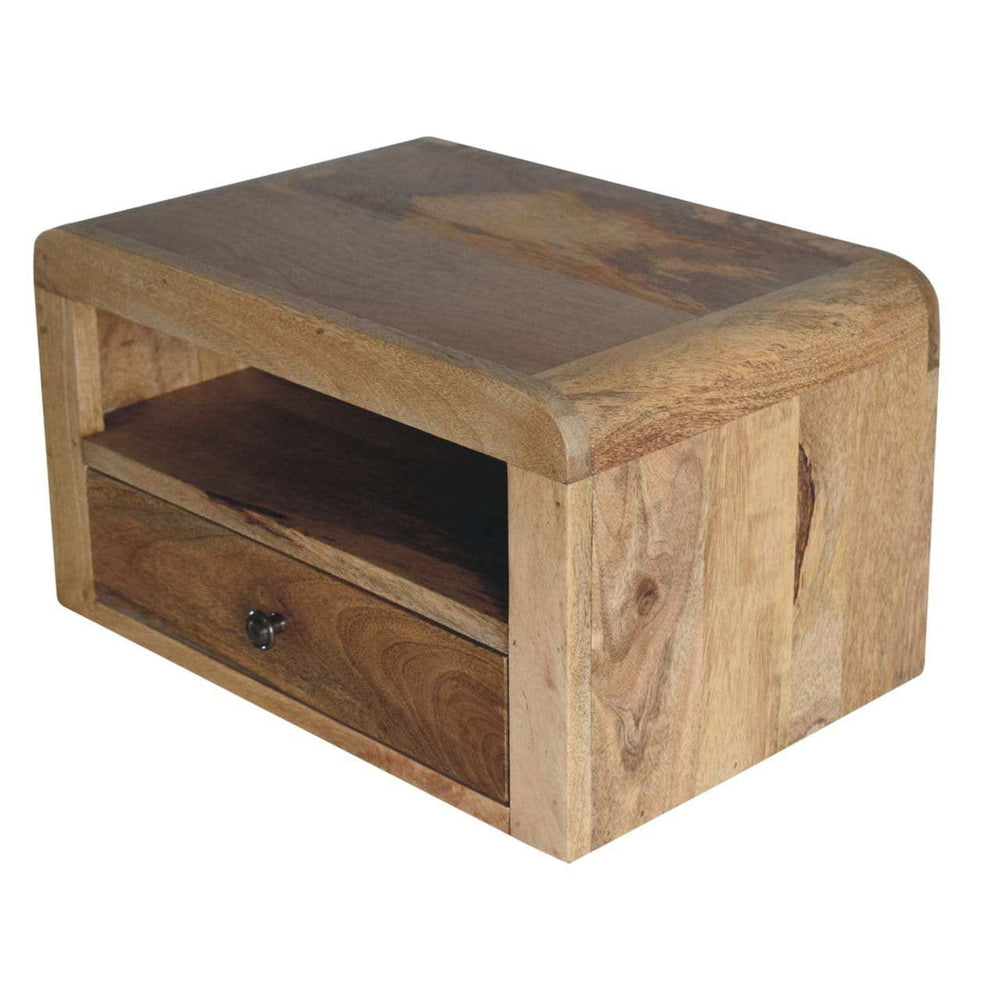 Artisan Chunky Oak-ish Floating Bedside - Artisan Furniture - Flyclothing LLC