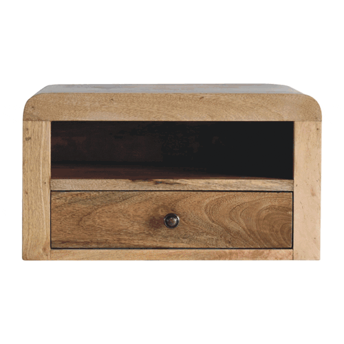 Artisan Chunky Oak-ish Floating Bedside - Artisan Furniture - Flyclothing LLC