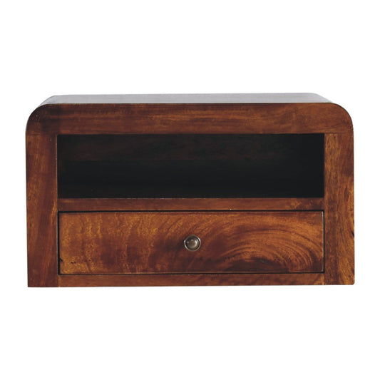 Artisan Chunky Chestnut Floating Bedside - Artisan Furniture
