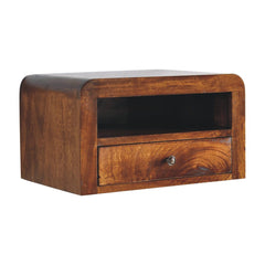 Artisan Chunky Chestnut Floating Bedside - Artisan Furniture