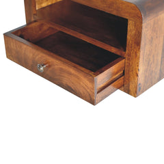 Artisan Chunky Chestnut Floating Bedside - Artisan Furniture