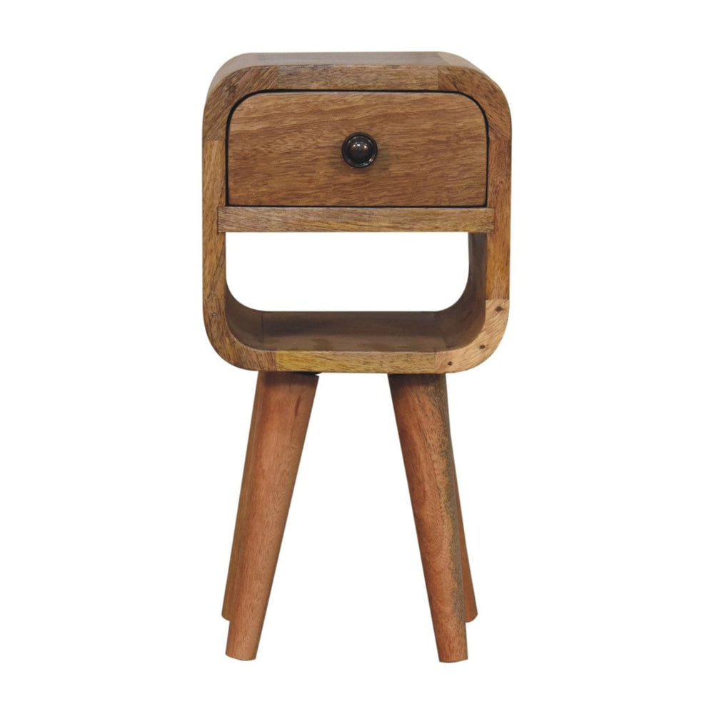 Artisan Furniture Extra Mini Oak-ish Curve Lower Bedside - Artisan Furniture