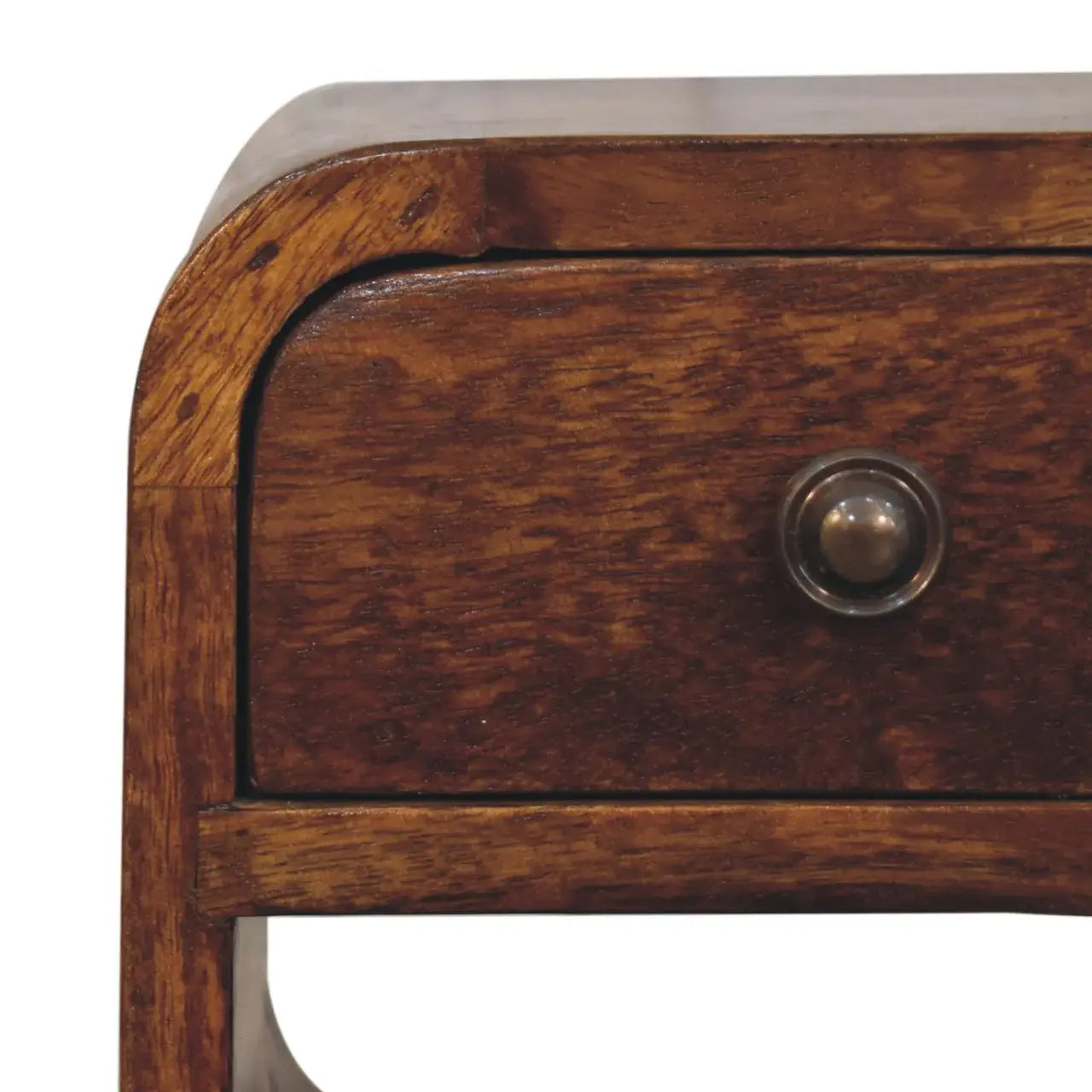 Extra Mini Chestnut Curve Lower Bedside - Artisan Furniture - Flyclothing LLC