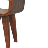 Extra Mini Chestnut Curve Lower Bedside - Artisan Furniture - Flyclothing LLC