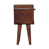 Extra Mini Chestnut Curve Lower Bedside - Artisan Furniture - Flyclothing LLC
