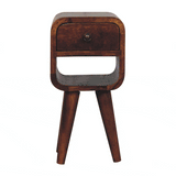Extra Mini Chestnut Curve Lower Bedside - Artisan Furniture - Flyclothing LLC