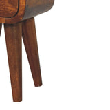 Extra Mini Curved Chestnut Bedside - Artisan Furniture - Flyclothing LLC