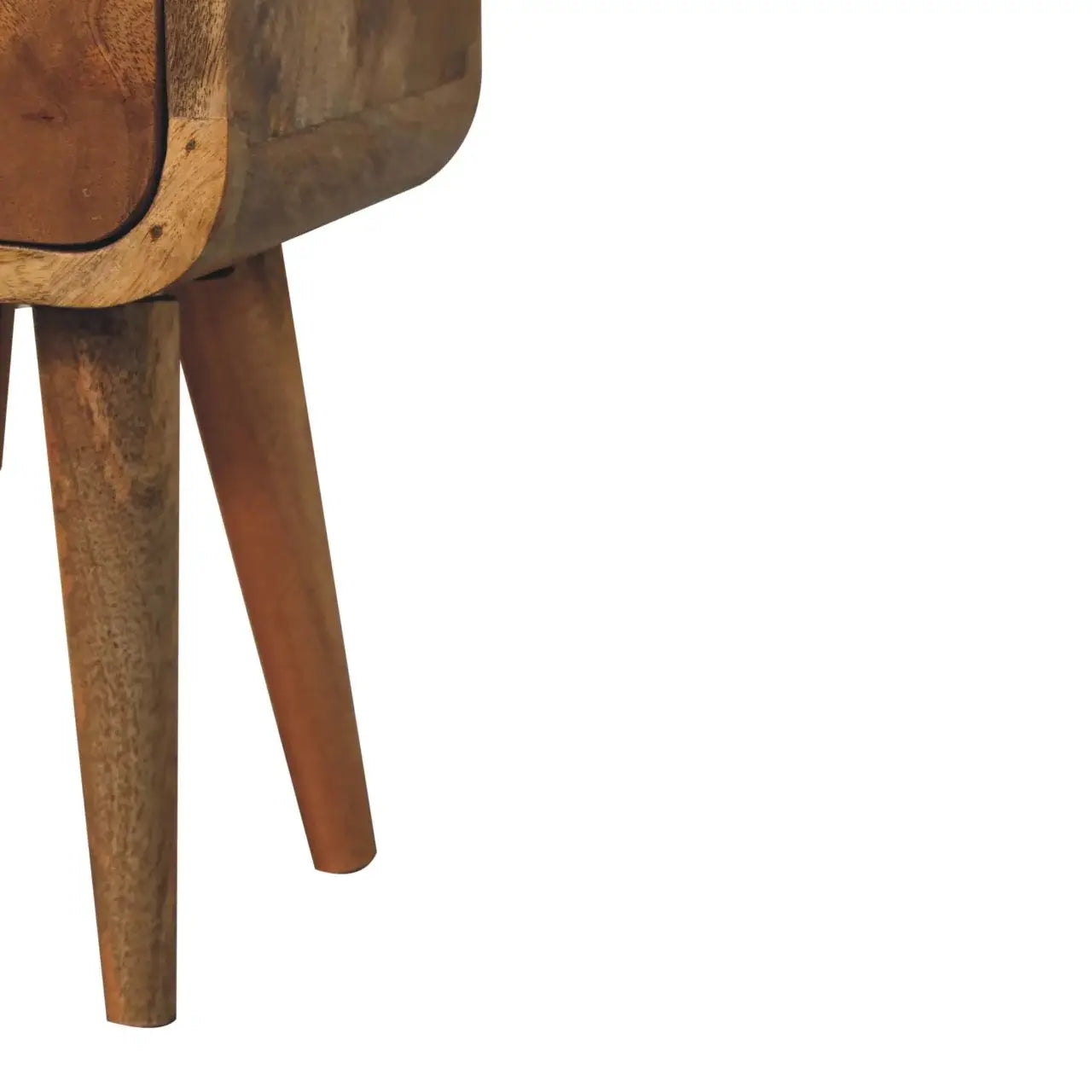 Artisan Furniture Extra Mini Curved Oak-ish Bedside - Artisan Furniture - Flyclothing LLC