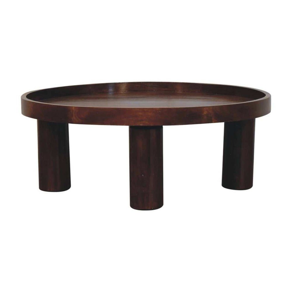 Crescent Chestnut Coffee Table - Artisan Furniture - Flyclothing LLC
