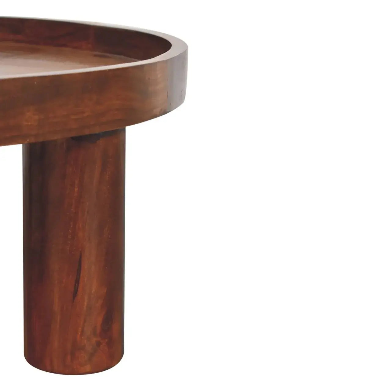 Crescent Chestnut Coffee Table - Artisan Furniture - Flyclothing LLC