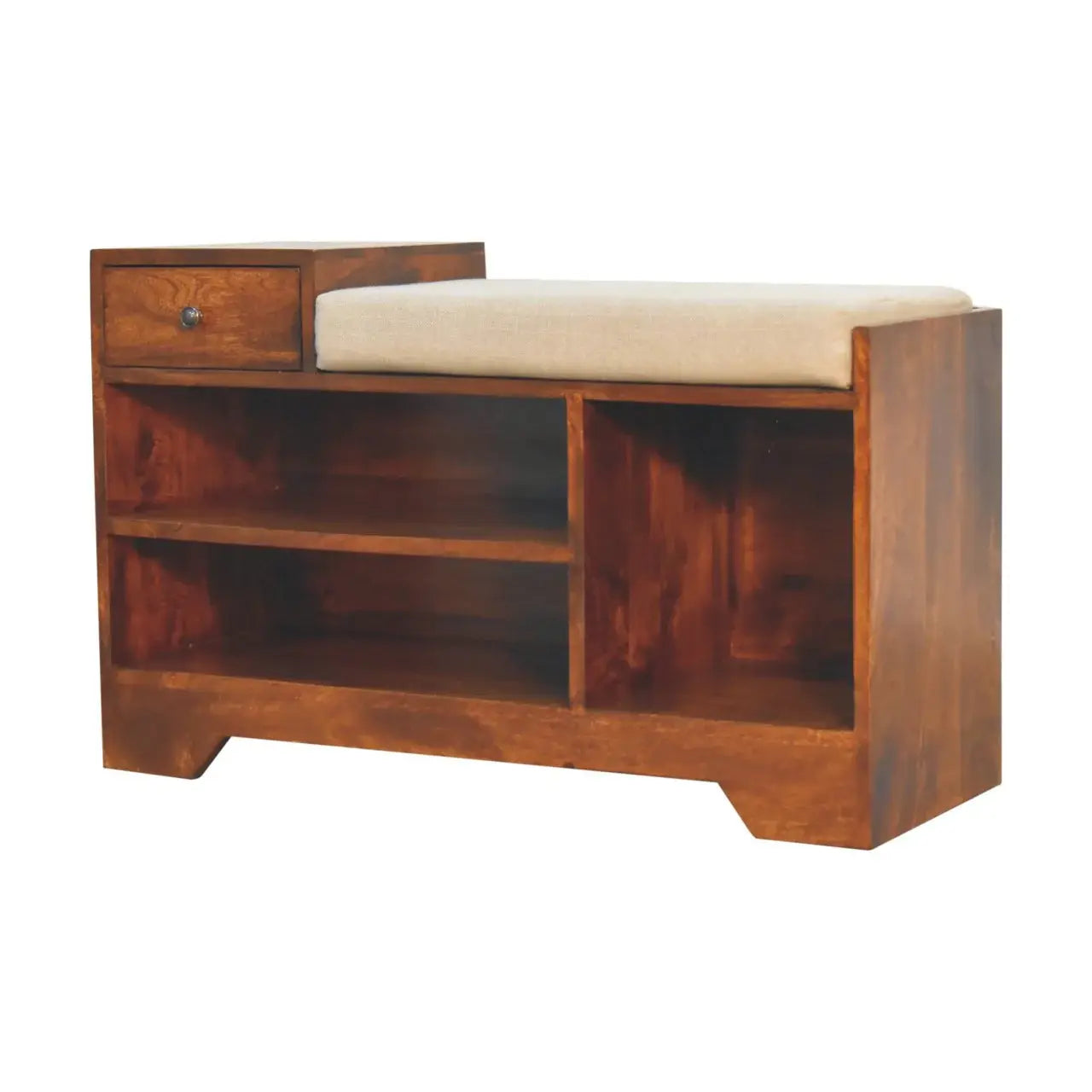 Retreat Chestnut Shoe Bench - Artisan Furniture - Flyclothing LLC