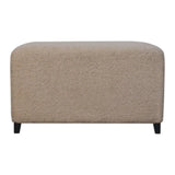 Bliss Cream Boucl Ottoman - Artisan Furniture - Flyclothing LLC