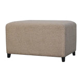 Bliss Cream Boucl Ottoman - Artisan Furniture - Flyclothing LLC