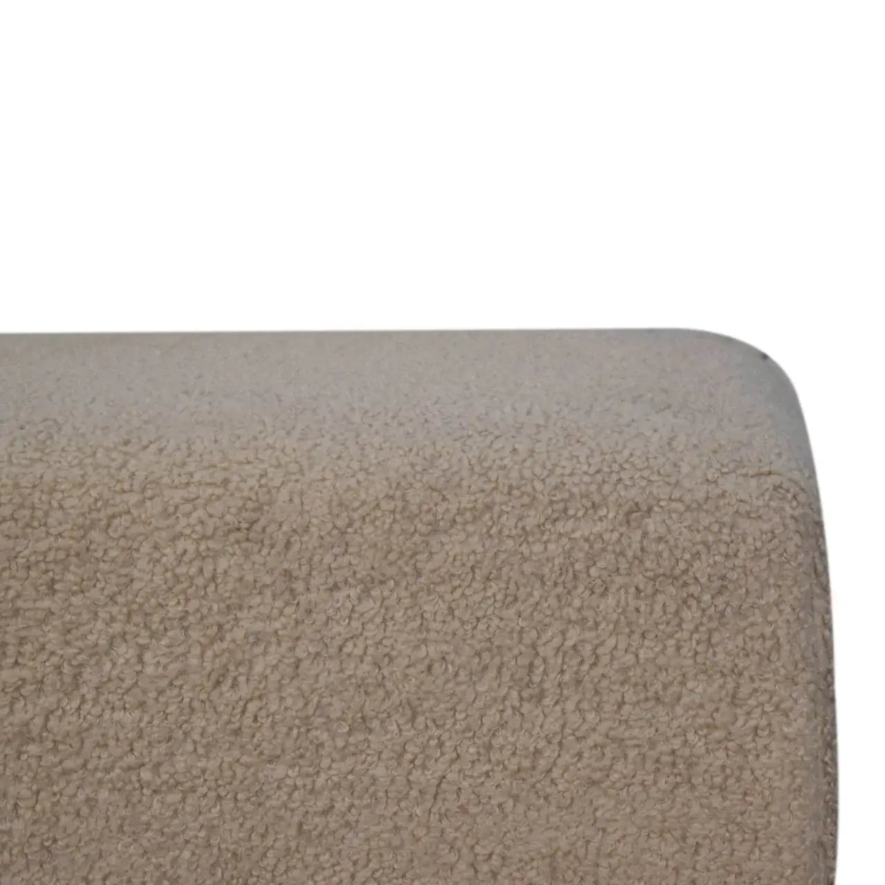 Bliss Cream Boucl Ottoman - Artisan Furniture - Flyclothing LLC