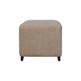 Bliss Cream Boucl Ottoman - Artisan Furniture - Flyclothing LLC
