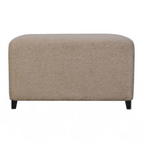 Bliss Cream Boucl Ottoman - Artisan Furniture - Flyclothing LLC