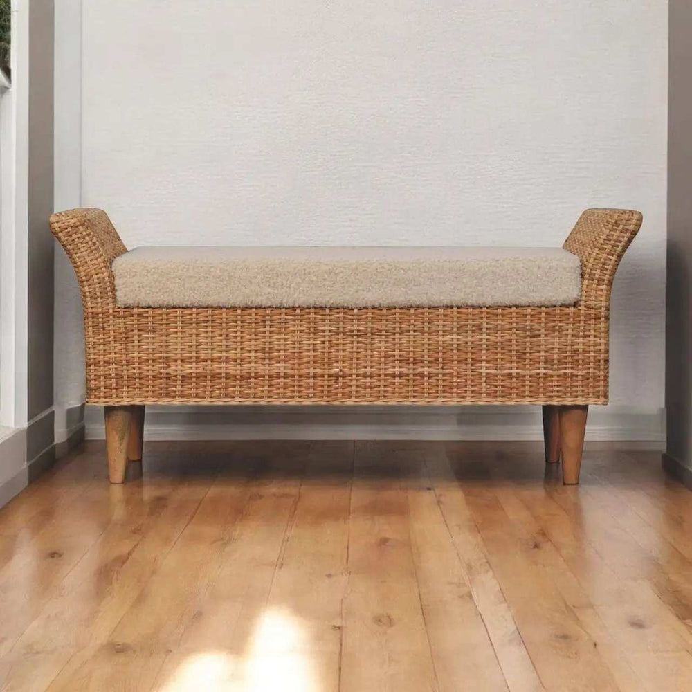 Riviera Woven Bench - Artisan Furniture - Flyclothing LLC