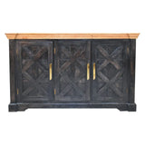 Regal Ash Black Rustic Sideboard - Artisan Furniture - Flyclothing LLC