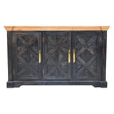 Regal Ash Black Rustic Sideboard - Artisan Furniture