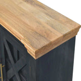 Regal Ash Black Rustic Sideboard - Artisan Furniture - Flyclothing LLC