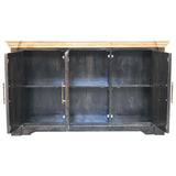 Regal Ash Black Rustic Sideboard - Artisan Furniture - Flyclothing LLC