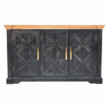 Regal Ash Black Rustic Sideboard - Artisan Furniture - Flyclothing LLC