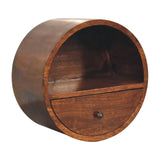 Artisan Furniture Floating Circle Chestnut Bedside - Artisan Furniture