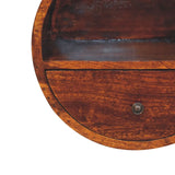 Artisan Furniture Floating Circle Chestnut Bedside - Artisan Furniture - Flyclothing LLC