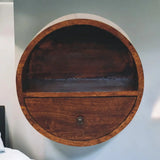Artisan Furniture Floating Circle Chestnut Bedside - Artisan Furniture - Flyclothing LLC