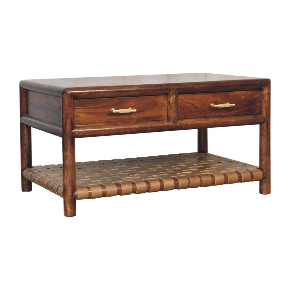 Artisan Furniture Regency Woven Console Table with 2 drawers - Artisan Furniture - Flyclothing LLC