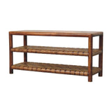 Artisan Furniture Regency Woven Chestnut 2 slot Shoe Rack - Artisan Furniture