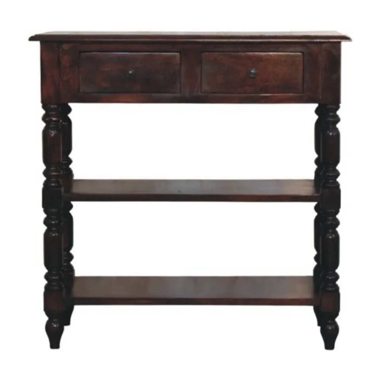 Artisan Furniture Turned legs Cherry Side Table - Artisan Furniture - Flyclothing LLC