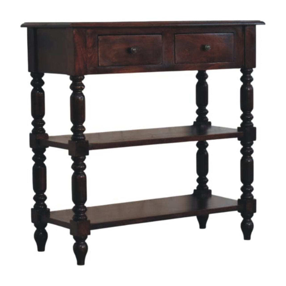 Artisan Furniture Turned legs Cherry Side Table - Artisan Furniture - Flyclothing LLC