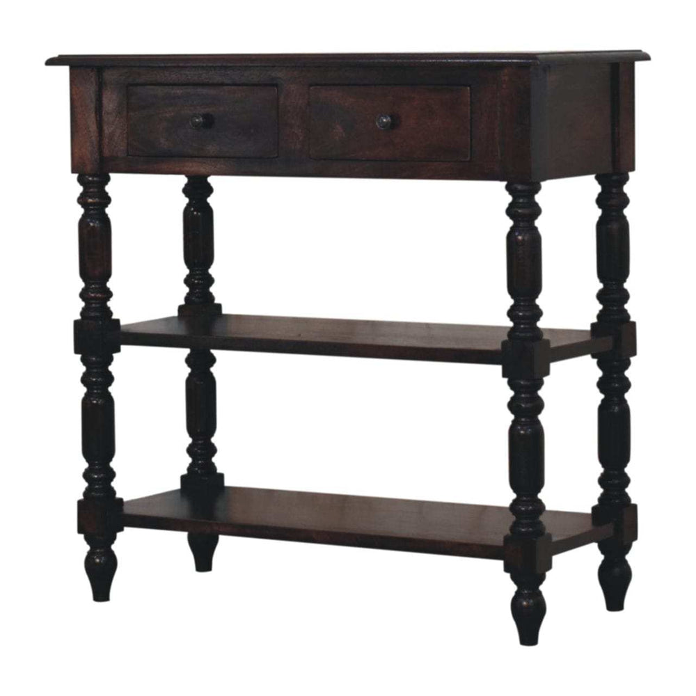 Artisan Furniture Turned legs Cherry Side Table - Artisan Furniture - Flyclothing LLC